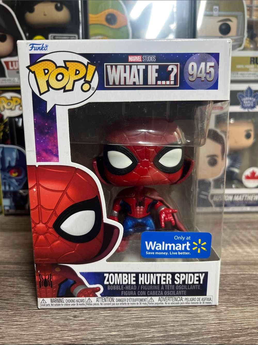 Funko Pop! What If...? Zombie Hunter Spidey - Red & Blue